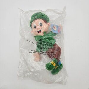 Vintage 1997 General Mills Breakfast Babies Lucky Charms Plush Leprechaun NOS
